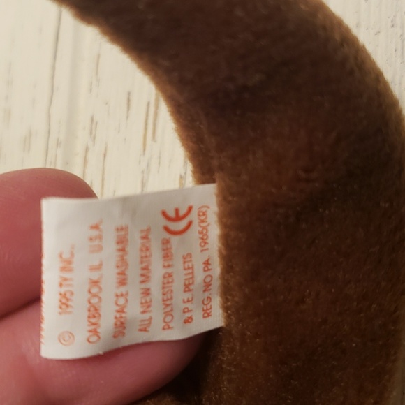 Vintage Pair Ty Beanie Babies Smoochy the Frog '97 & Seaweed the Otter '96 NWT - Picture 9 of 11